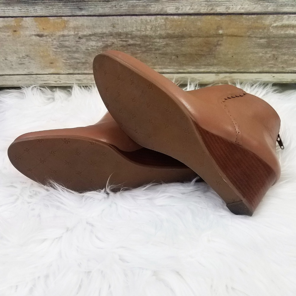 JACK ROGERS Emery Ankle Bootie Wedge Boots 9 - Picture 4 of 8